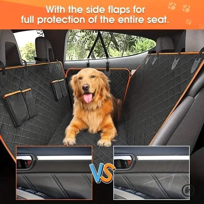Premium Waterproof Dog Hammock Car Seat Cover Scratch Resistant - BarkHatch