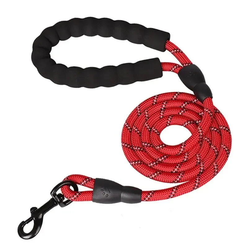 Reflective Dog Leash With Padded Handle And Heavy Duty Rope - BarkHatch
