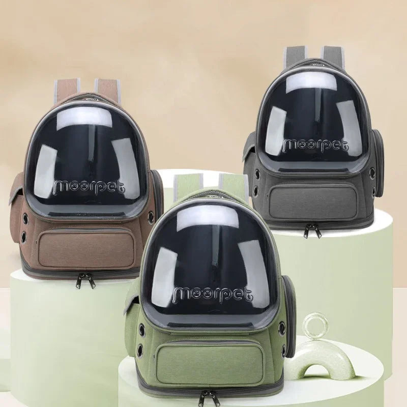 Transparent Cat Carrier Backpack Breathable Travel Bag - BarkHatch