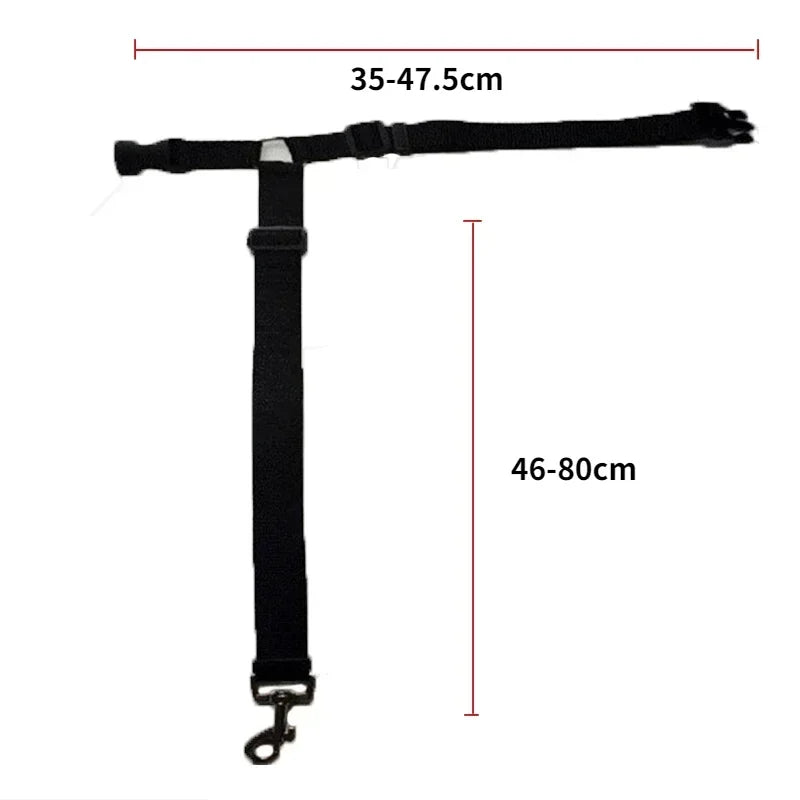 Solid Color Two In One Pet Car Seat Belt Nylon Leash - BarkHatch