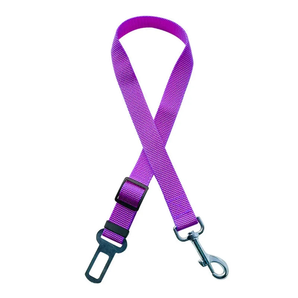 Adjustable Dog Car Seat Belt Harness Reflective Nylon - BarkHatch