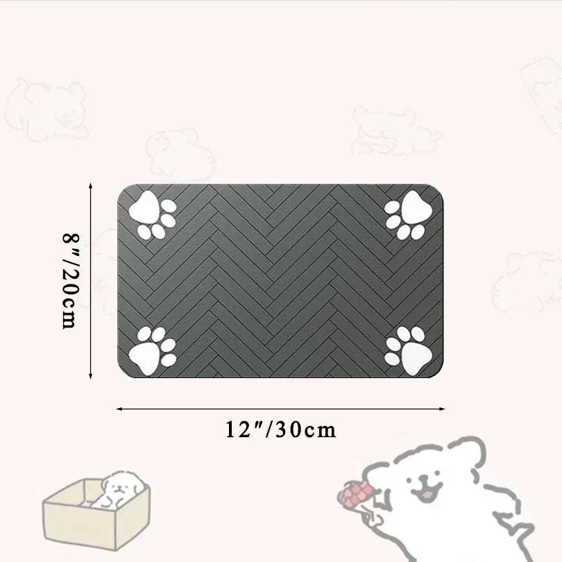 Pet Placemat For Food And Water Bowls With Backing Washable - BarkHatch