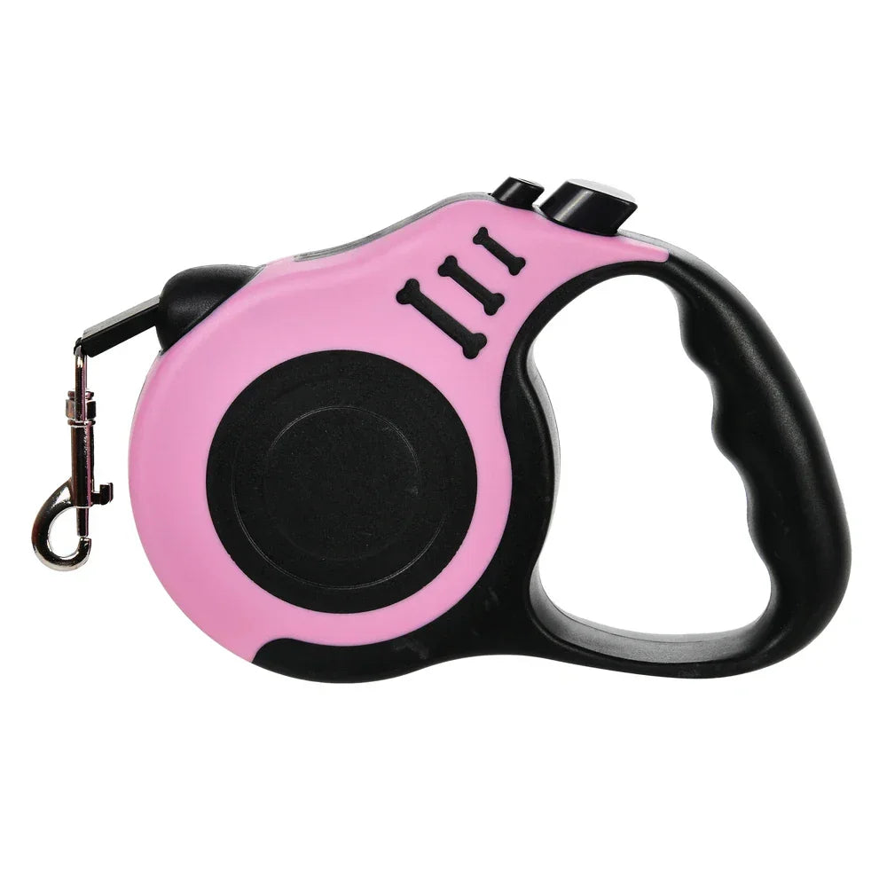 Retractable Dog Leash 3M 5M Nylon for Small Medium Dogs - BarkHatch