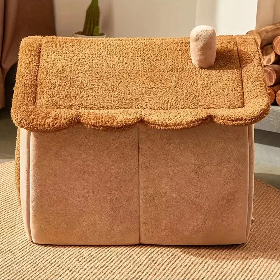 Foldable Pet House Removable Washable Bed For Small Cats - BarkHatch