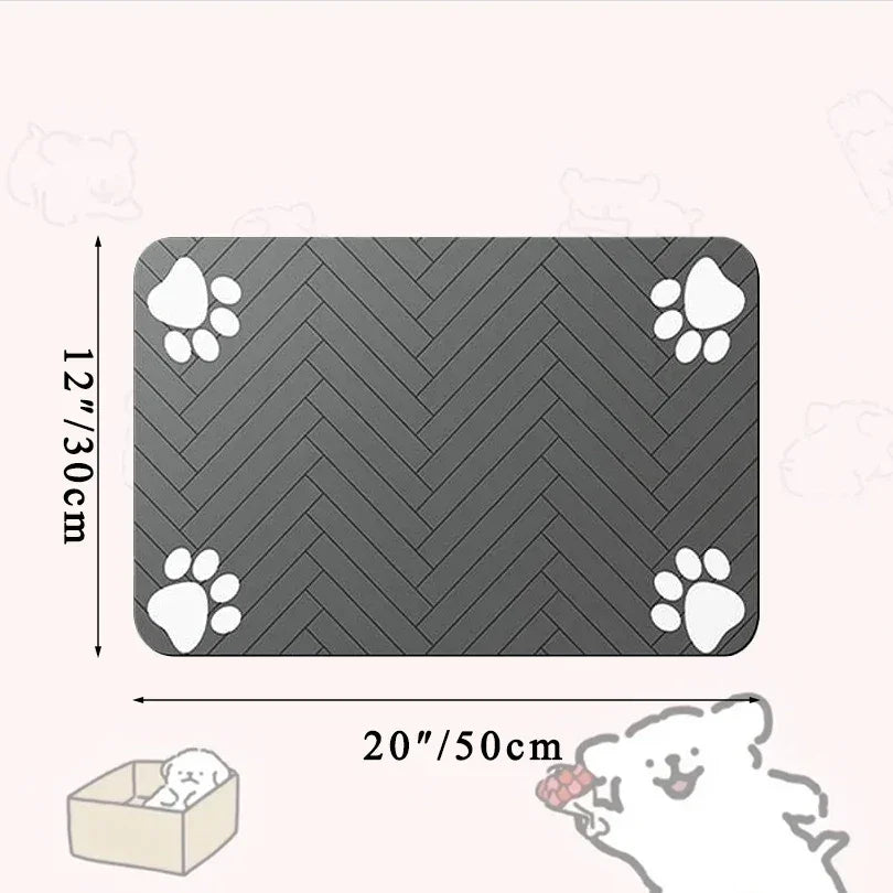Pet Placemat For Food And Water Bowls With Backing Washable - BarkHatch