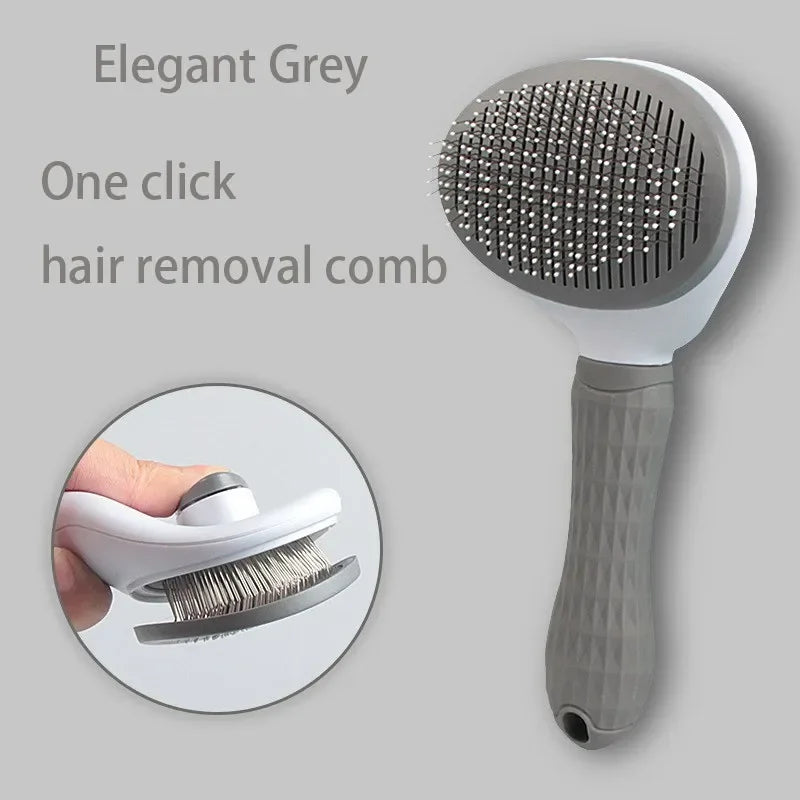 Dog Cat Hair Brush Comb Pet Hair Remover Grooming Tool - BarkHatch