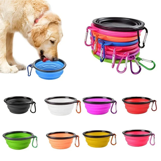Portable Pet Food Bowl Durable TPR Collapsible Travel Bowl - BarkHatch