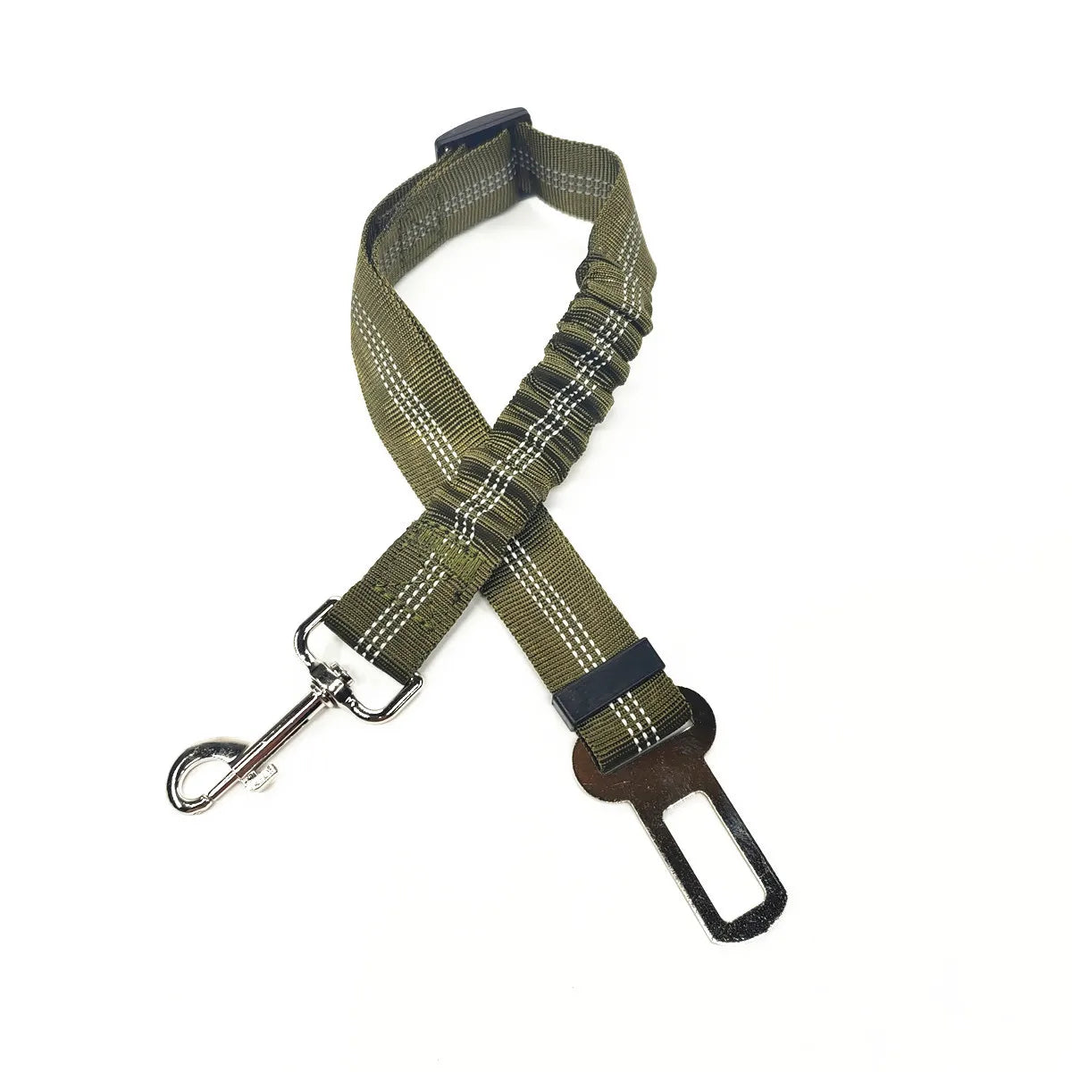 Adjustable Dog Car Seat Belt Harness Reflective Nylon - BarkHatch