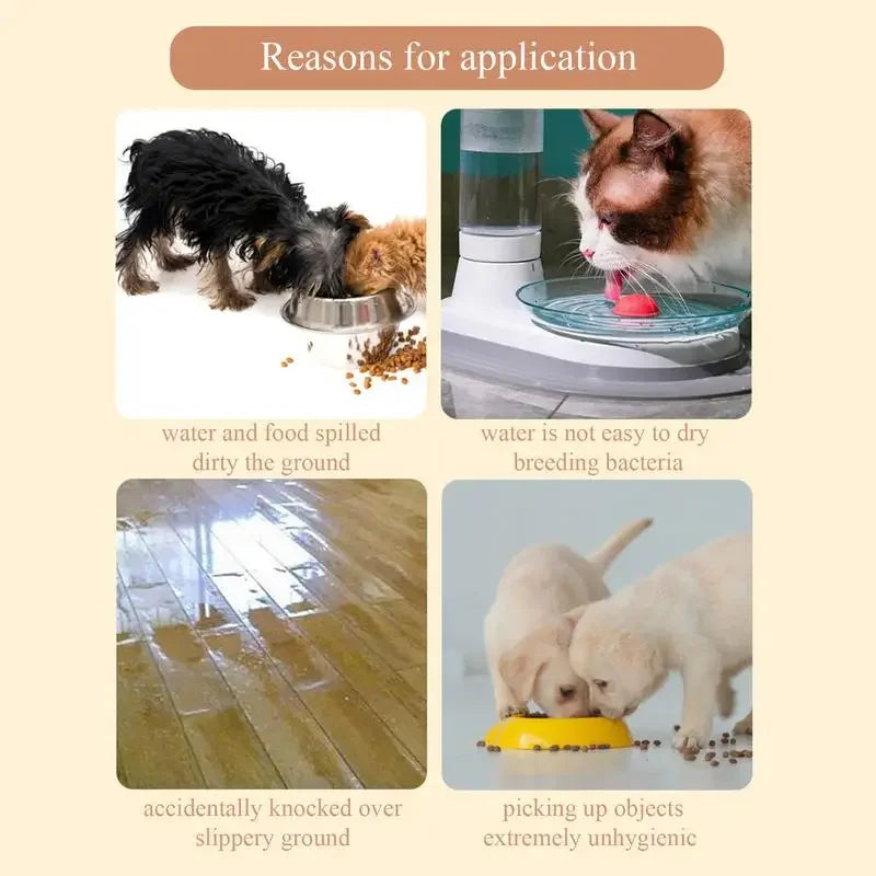 Non Slip Pet Food Placemat Waterproof Feeding Mat For Dogs - BarkHatch