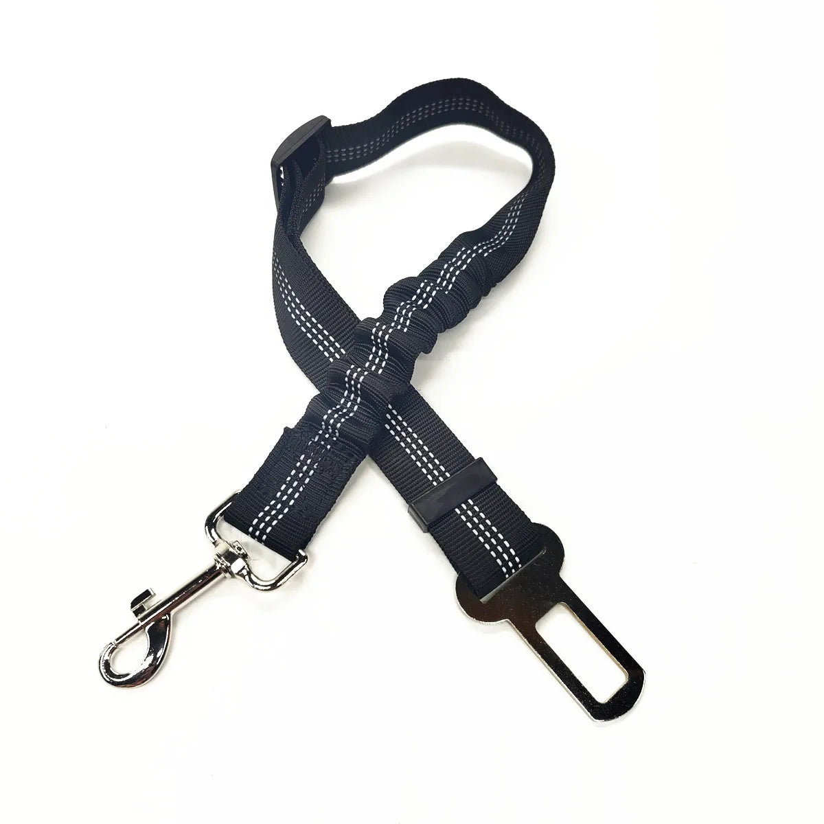Adjustable Dog Car Seat Belt Harness Reflective Nylon - BarkHatch