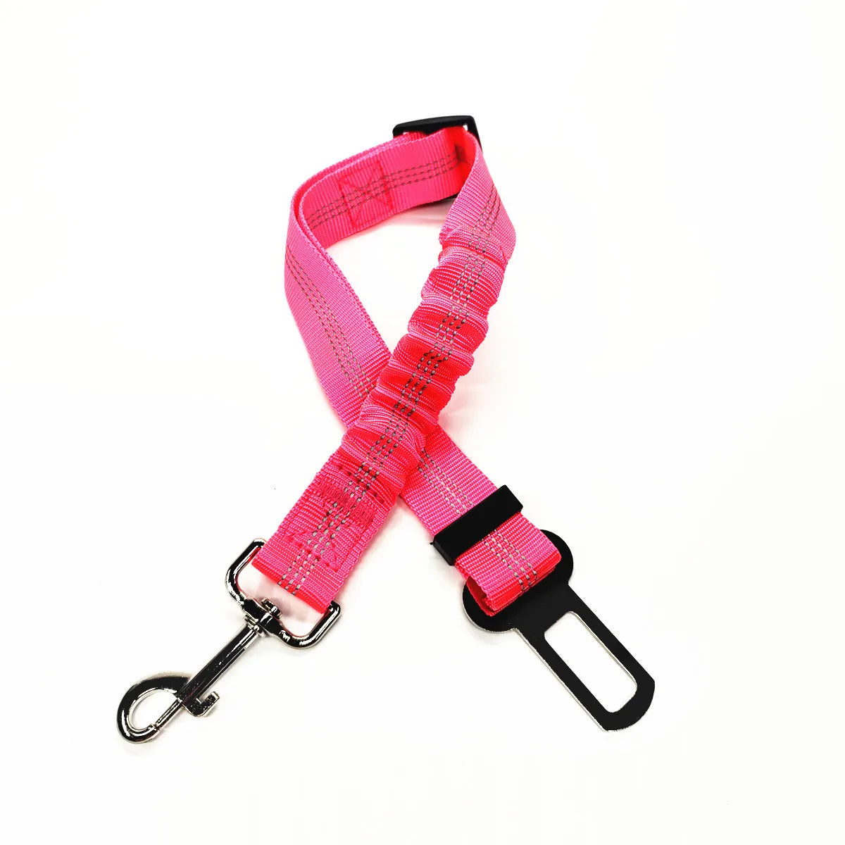 Adjustable Dog Car Seat Belt Harness Reflective Nylon - BarkHatch