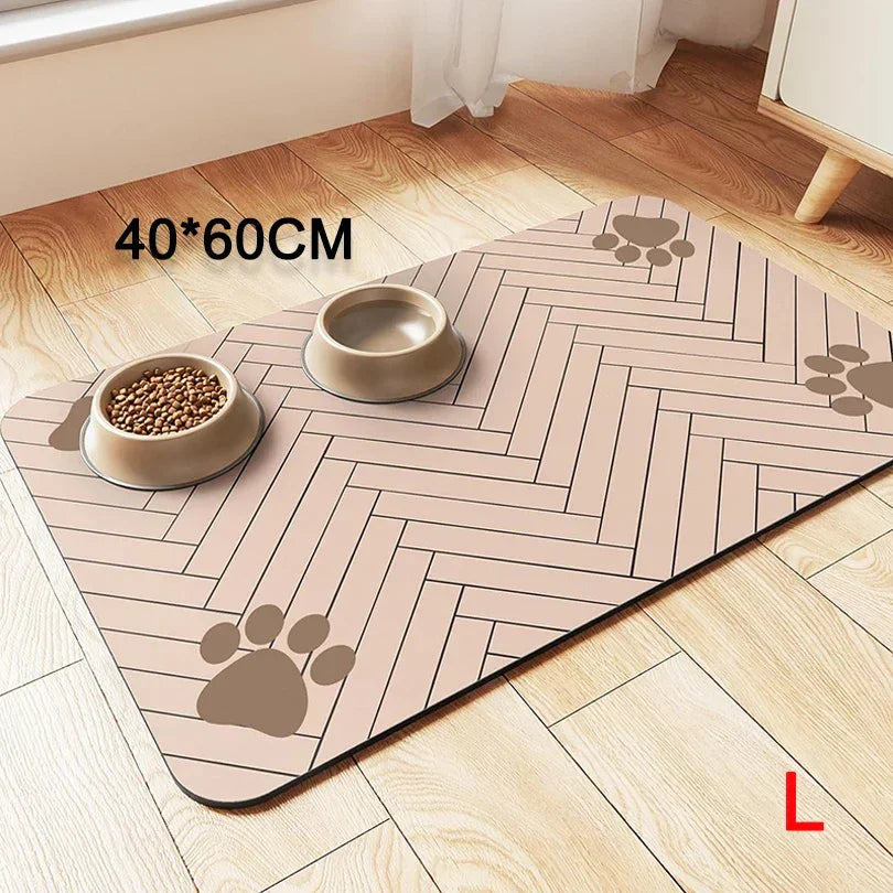 Pet Placemat For Food And Water Bowls With Backing Washable - BarkHatch