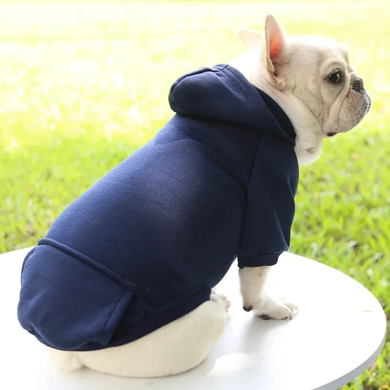 Winter Hooded Dog Sweatshirt For Small Medium Pet Clothing - BarkHatch