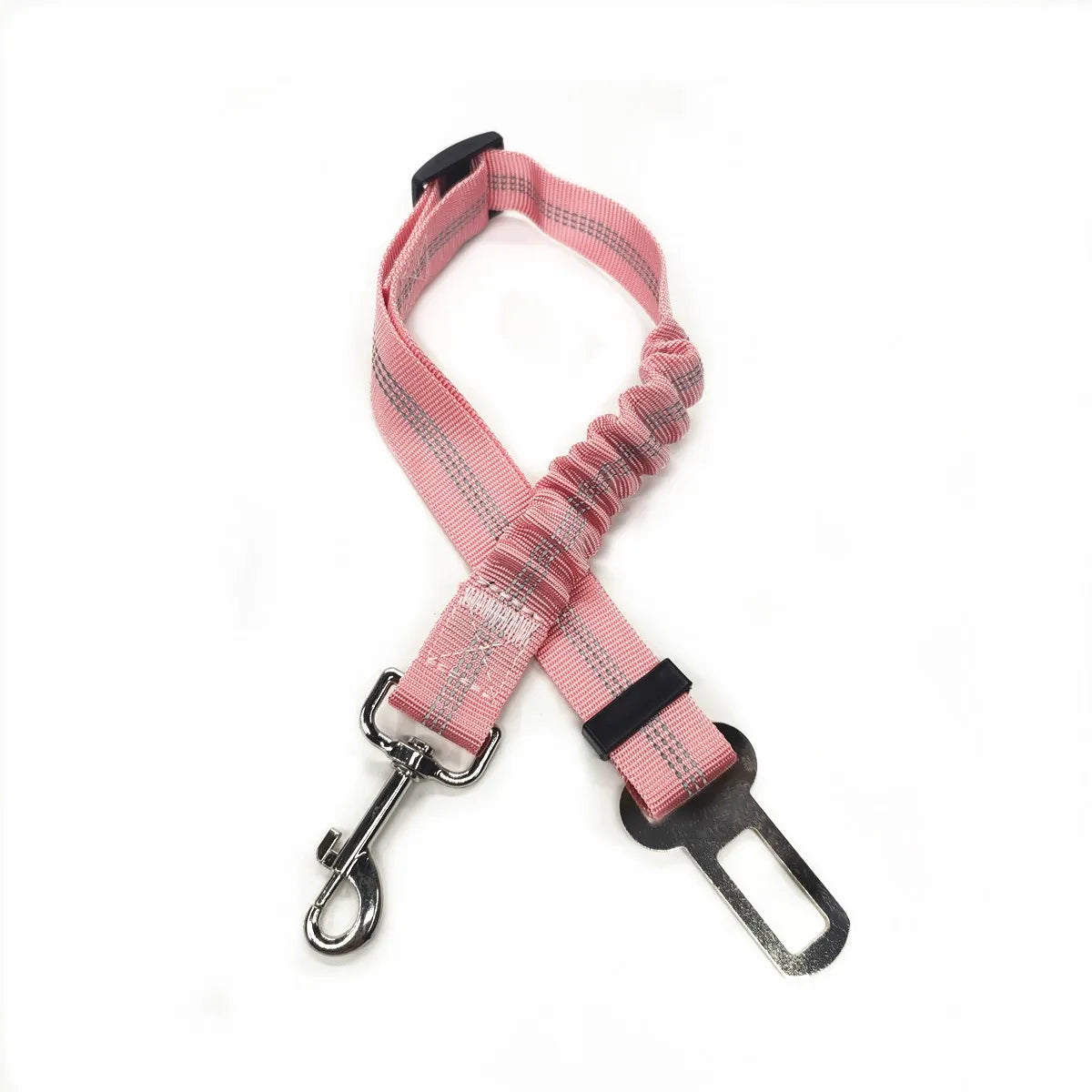 Adjustable Dog Car Seat Belt Harness Reflective Nylon - BarkHatch