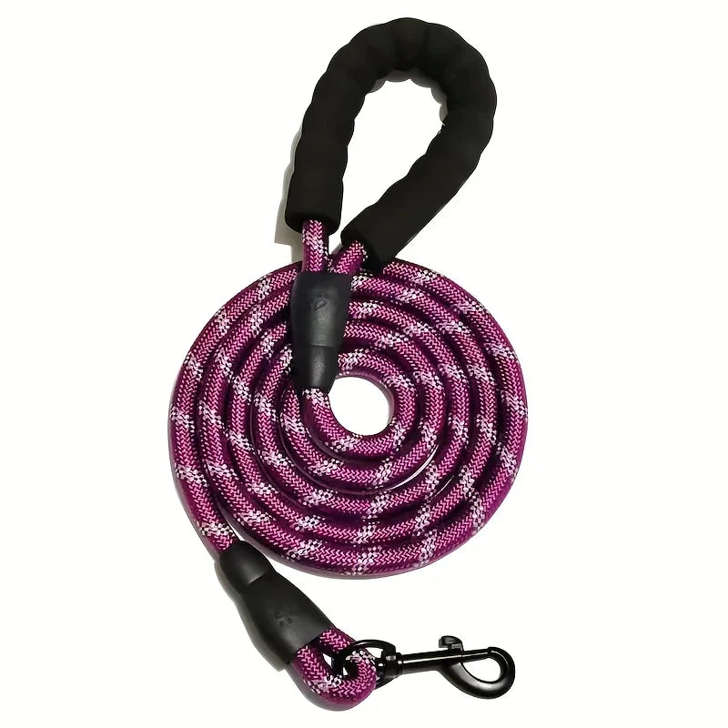 Reflective Dog Leash With Padded Handle And Heavy Duty Rope - BarkHatch