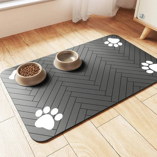 Pet Placemat For Food And Water Bowls With Backing Washable - BarkHatch