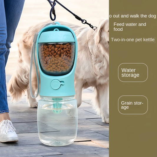 Portable Dog And Cat Water Bottle With Food Storage - BarkHatch