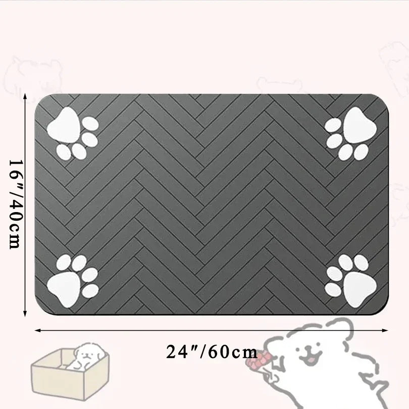 Pet Placemat For Food And Water Bowls With Backing Washable - BarkHatch