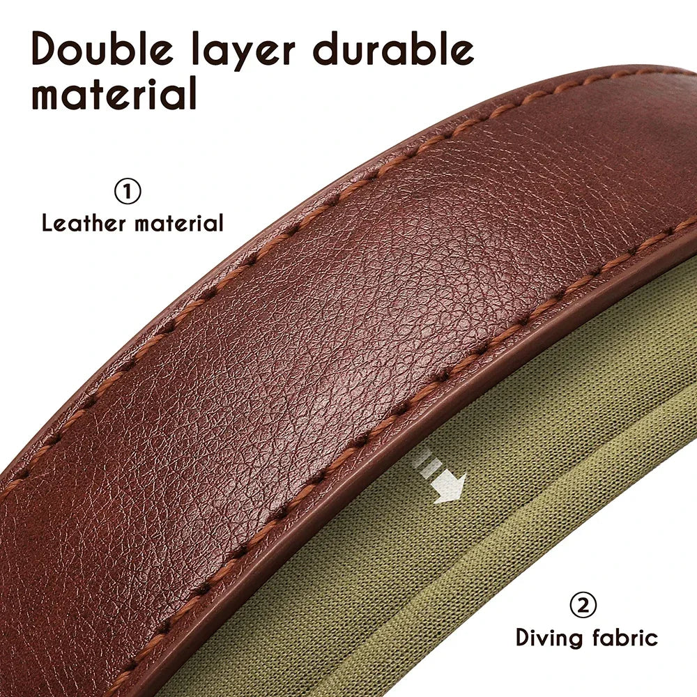 Customized PU Leather Nameplate Dog Collar Free Engraving - BarkHatch