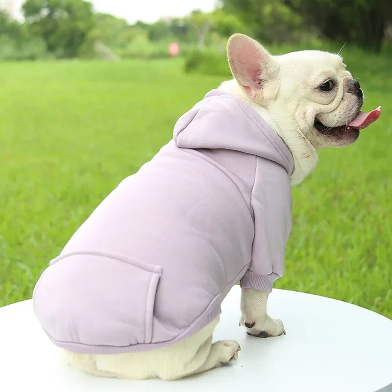 Winter Hooded Dog Sweatshirt For Small Medium Pet Clothing - BarkHatch
