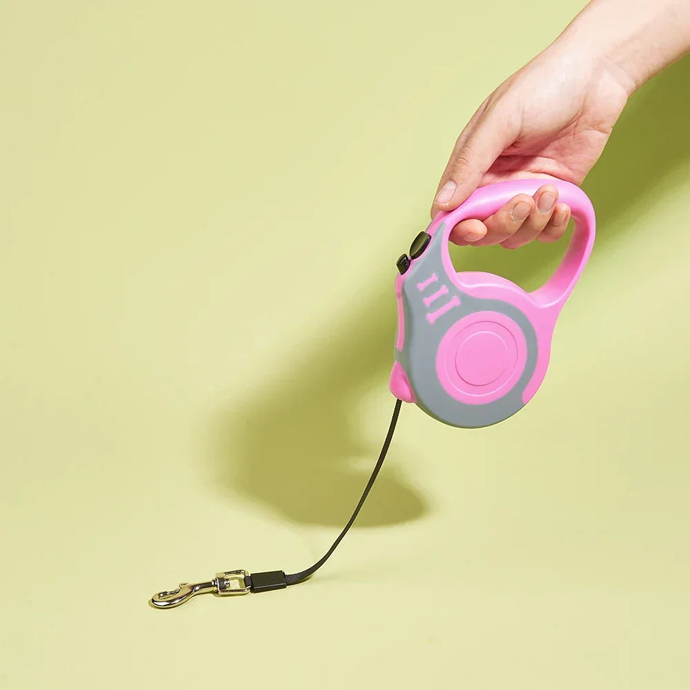 3m 5m Retractable Dog Leash Nylon For Medium Large Dogs - BarkHatch