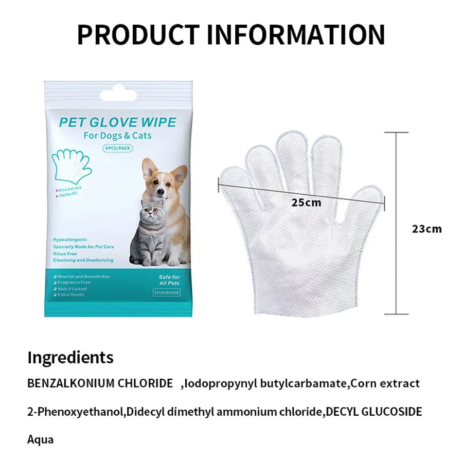 Disposable Gloves For Cat And Dog Bathing Wipes - BarkHatch